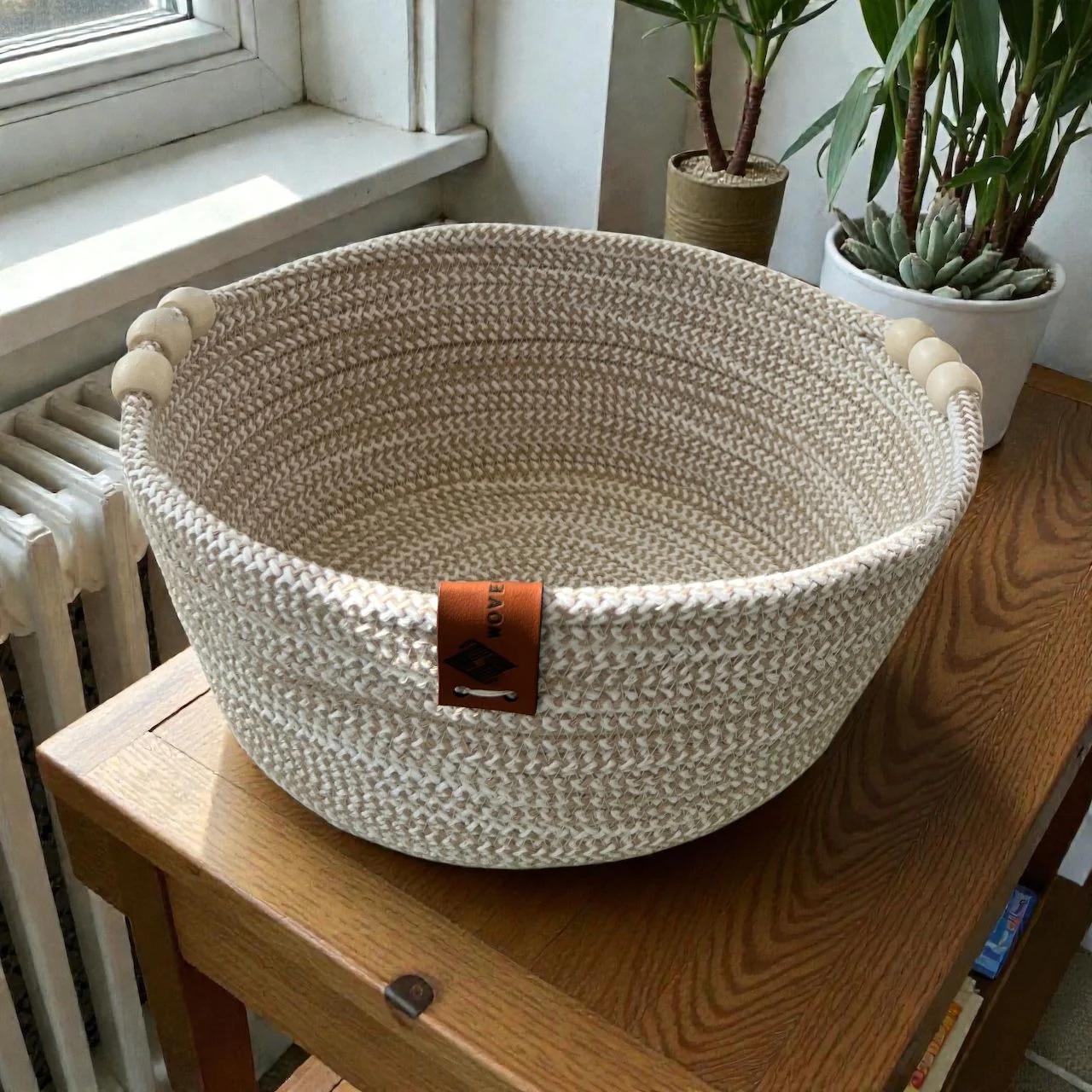 Kaya Woven Basket Wood VL-WI-780456