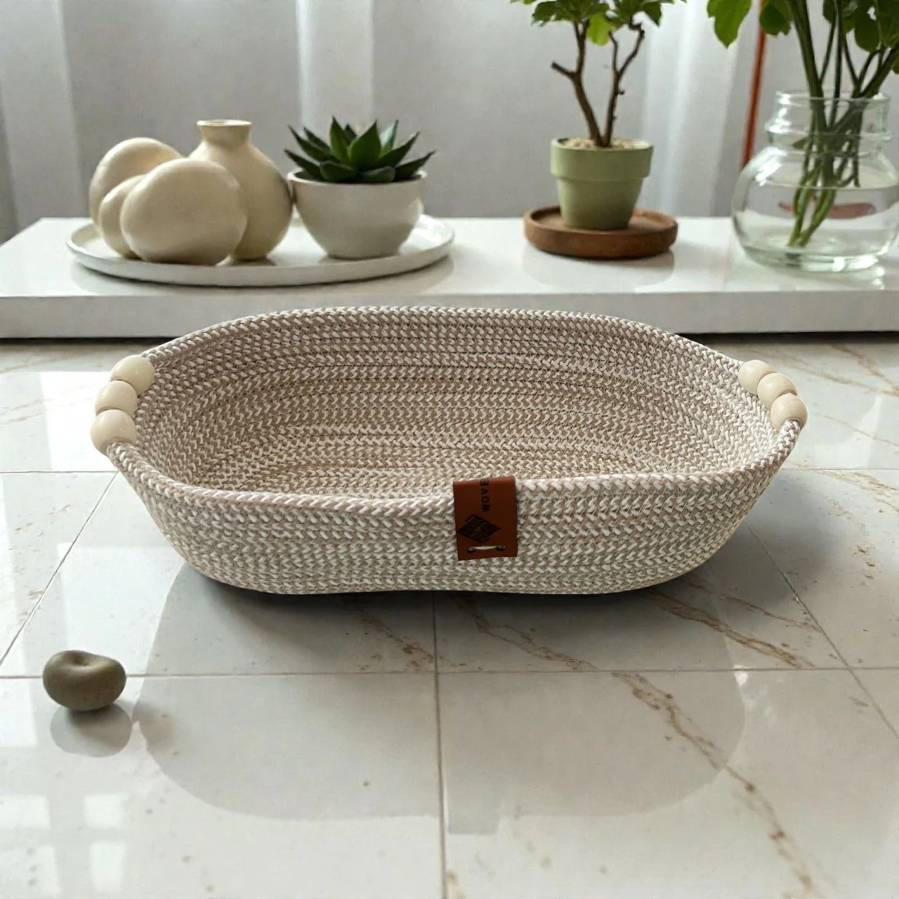 Dottie Woven Oval Plate Wood VL-WI-780462
