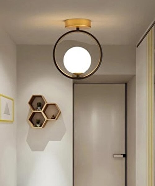 Ceiling Lamp - Gold & Black