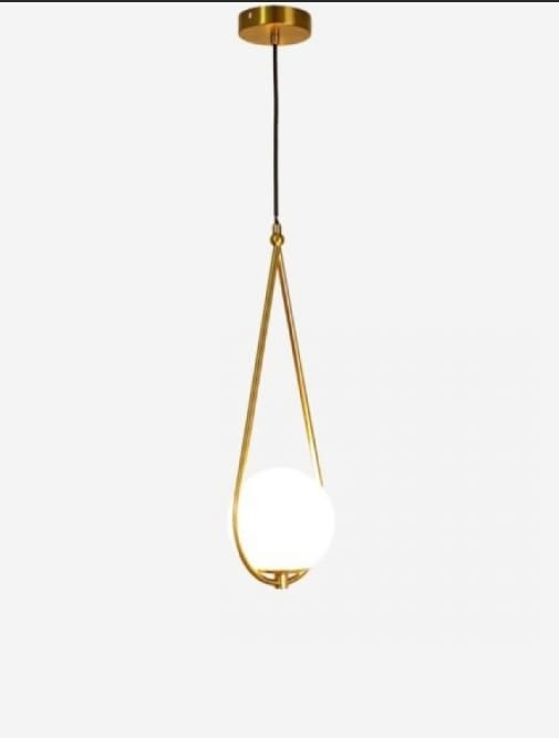 Elegant 1-Light Glass Pendant