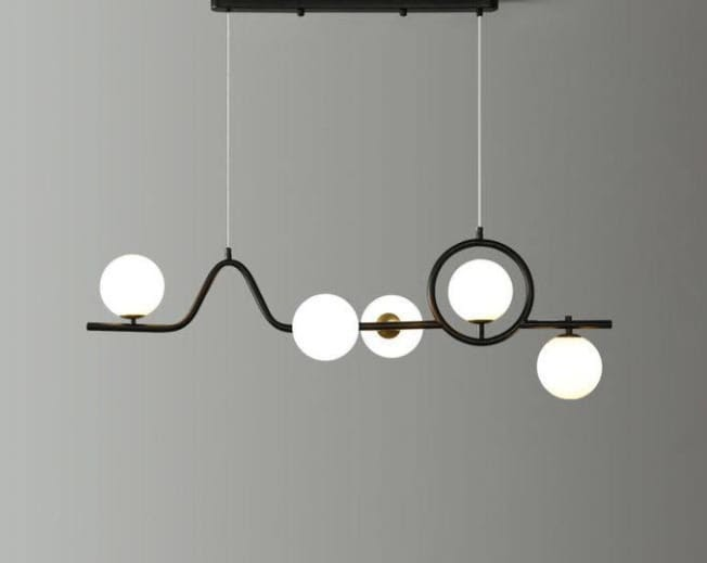Luxurious 5-Arm Glass Chandelier - Image 2