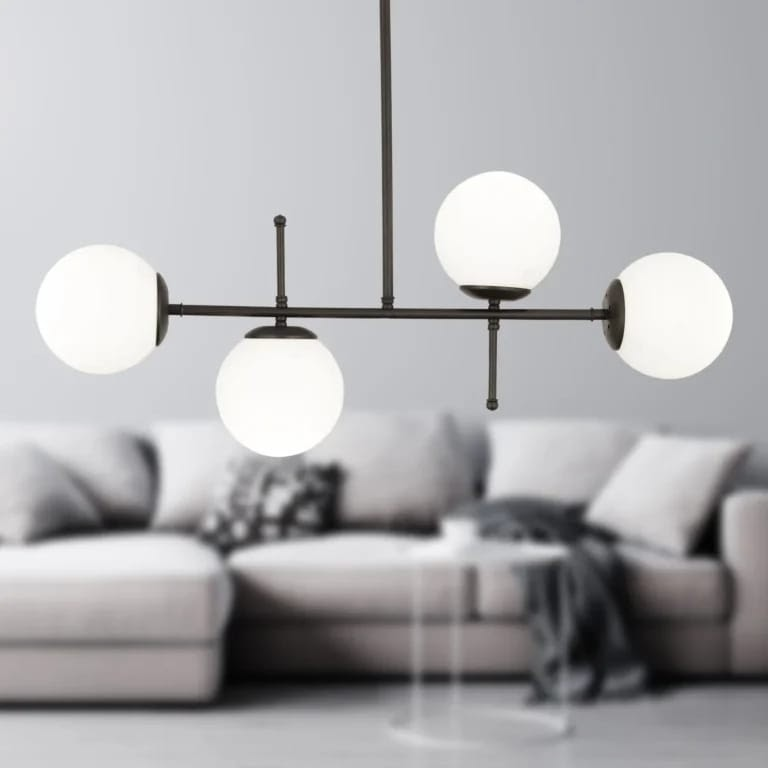Grand 4-Light Horizontal Chandelier