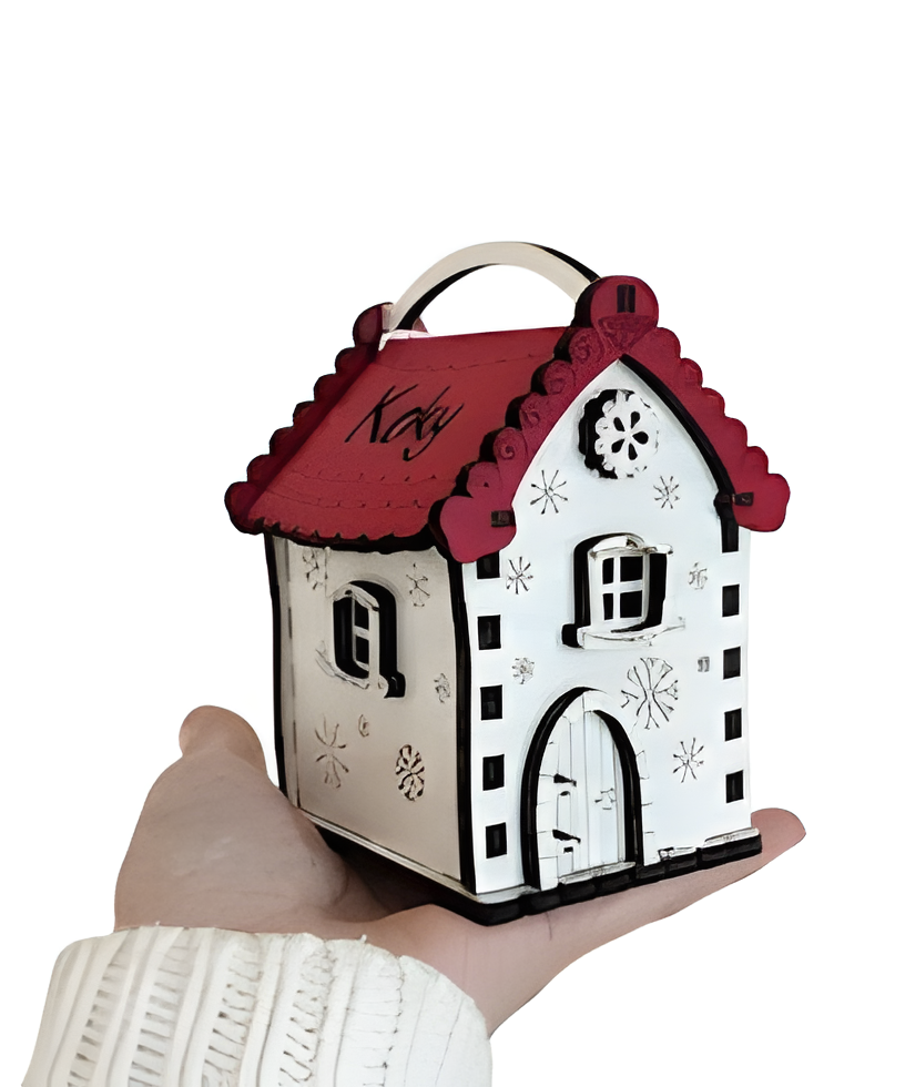 Personalized Christmas Wooden House