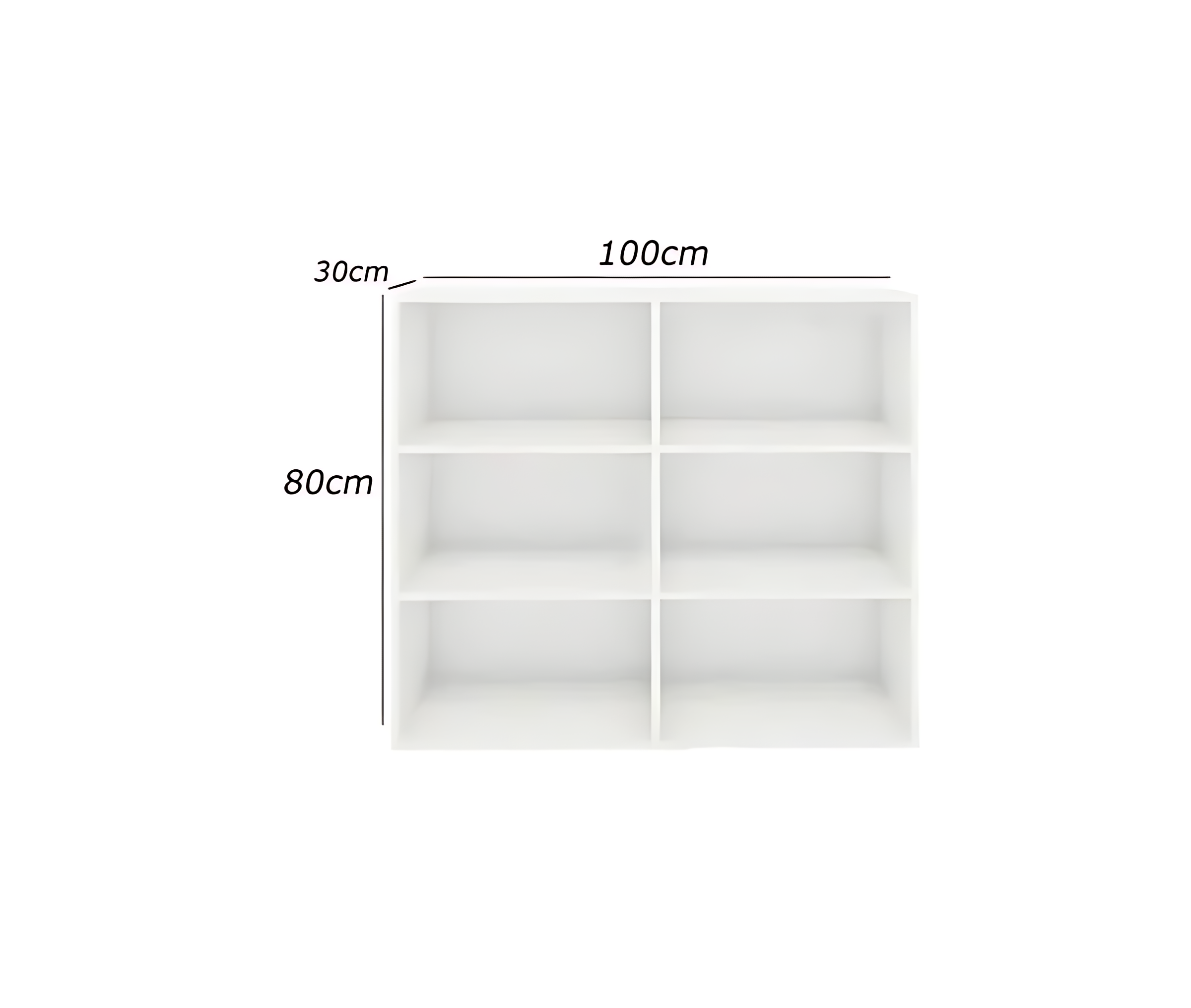 MDF wooden bookcase - Image 2