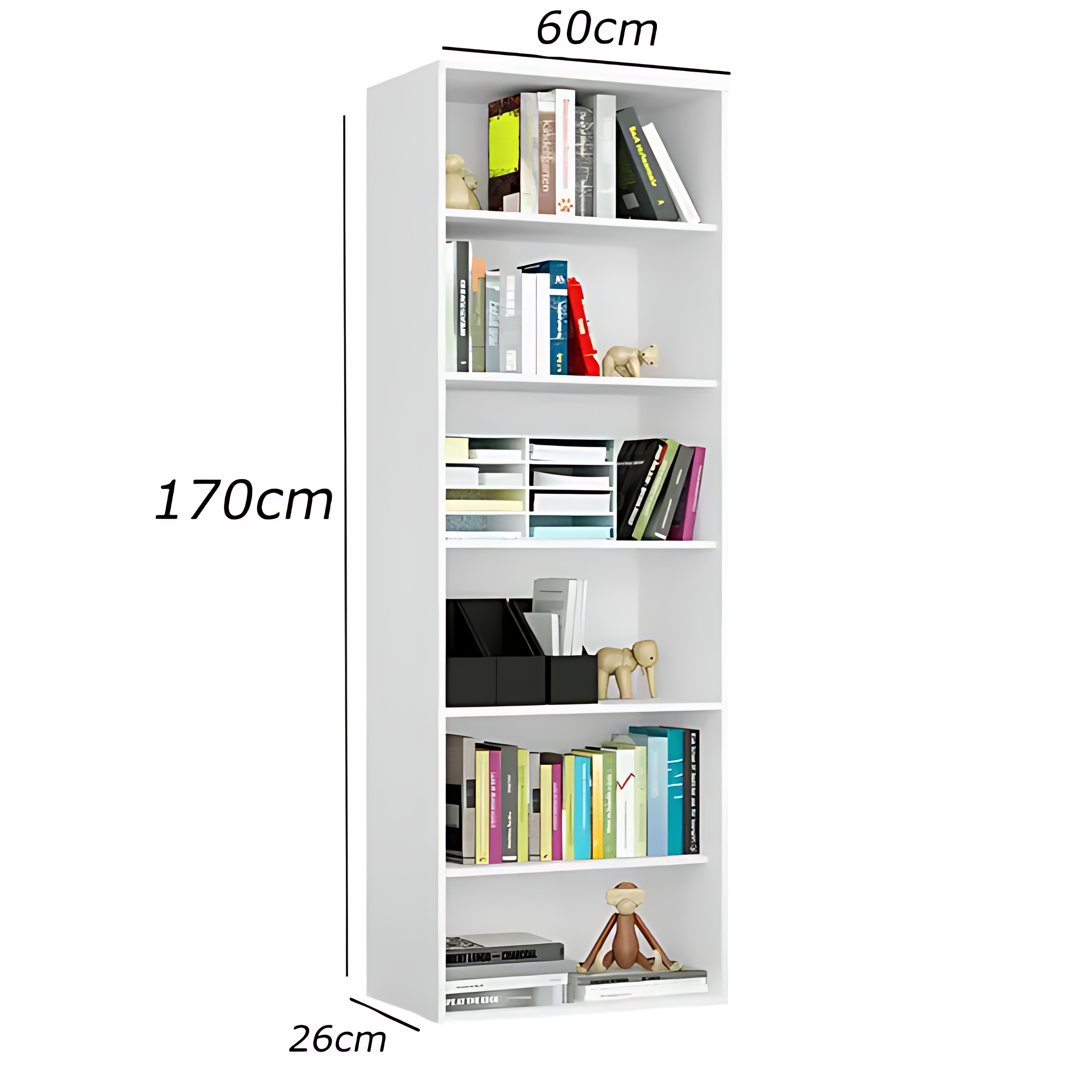 MDF wooden bookcase - Image 2