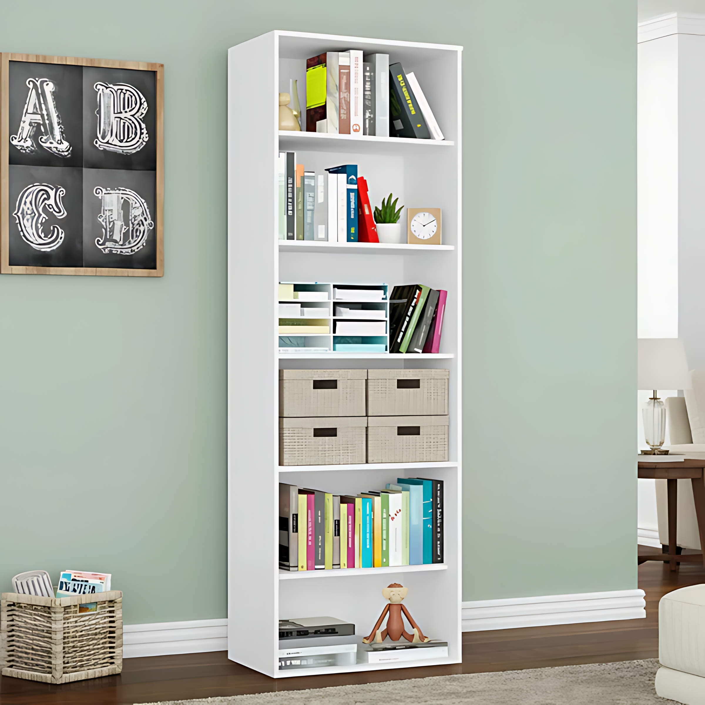 MDF wooden bookcase