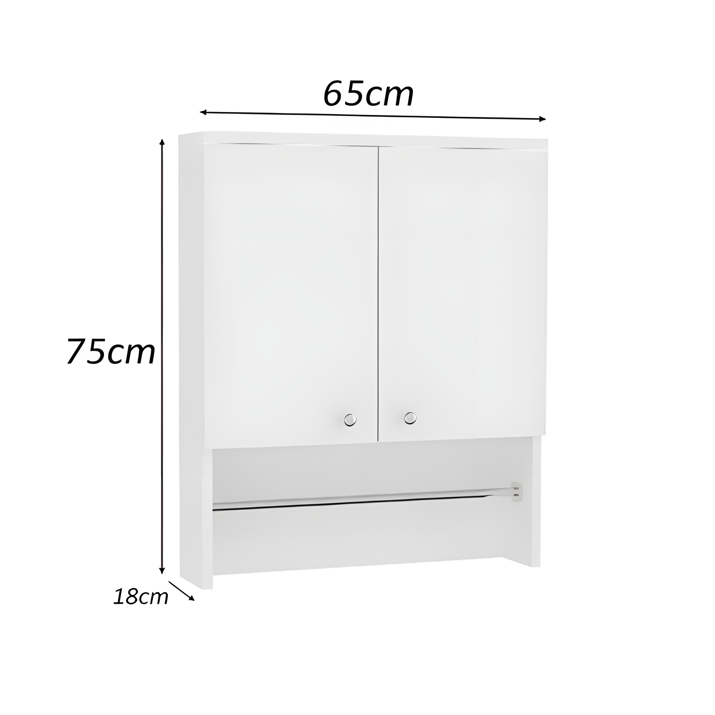 2 door bathroom unit, MDF wood - Image 2