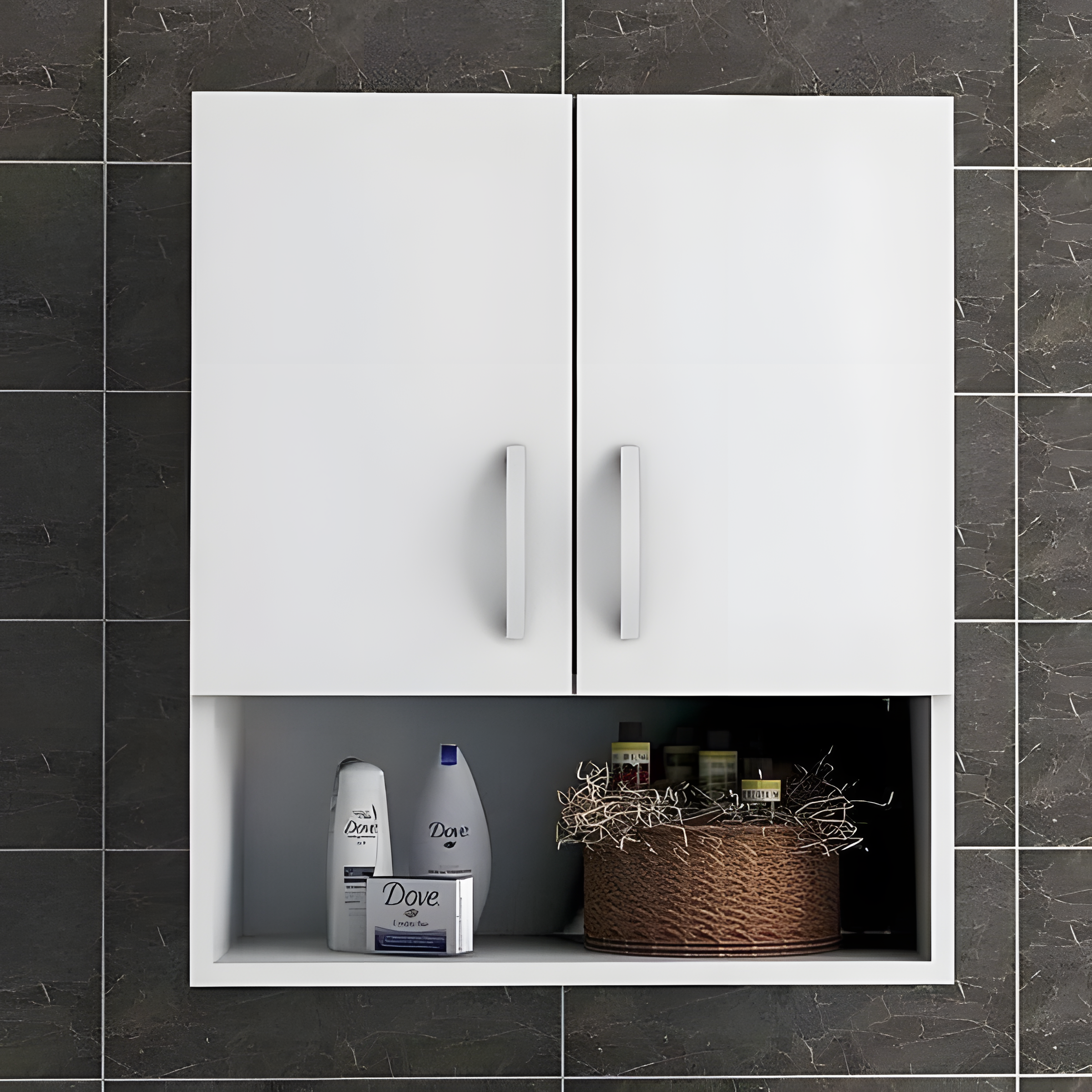 2 door bathroom unit, MDF wood