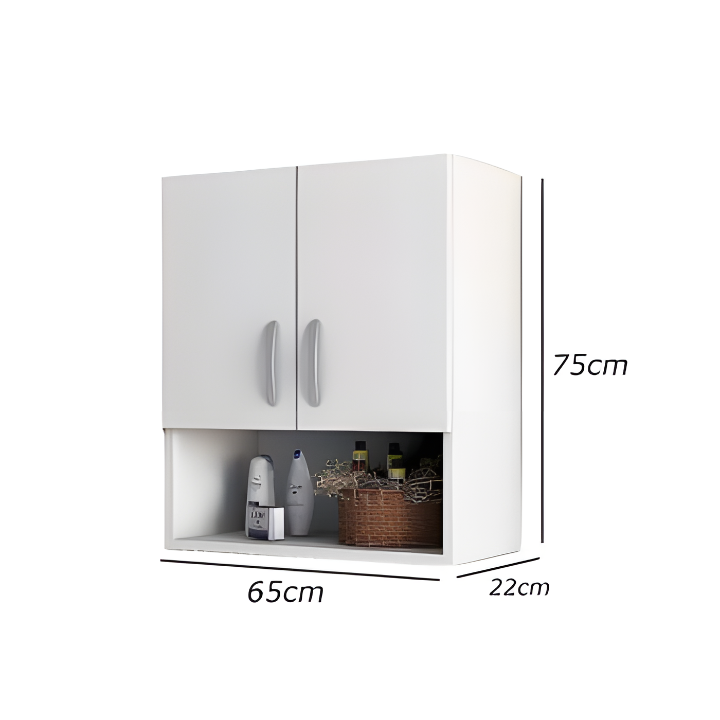 2 door bathroom unit, MDF wood - Image 2