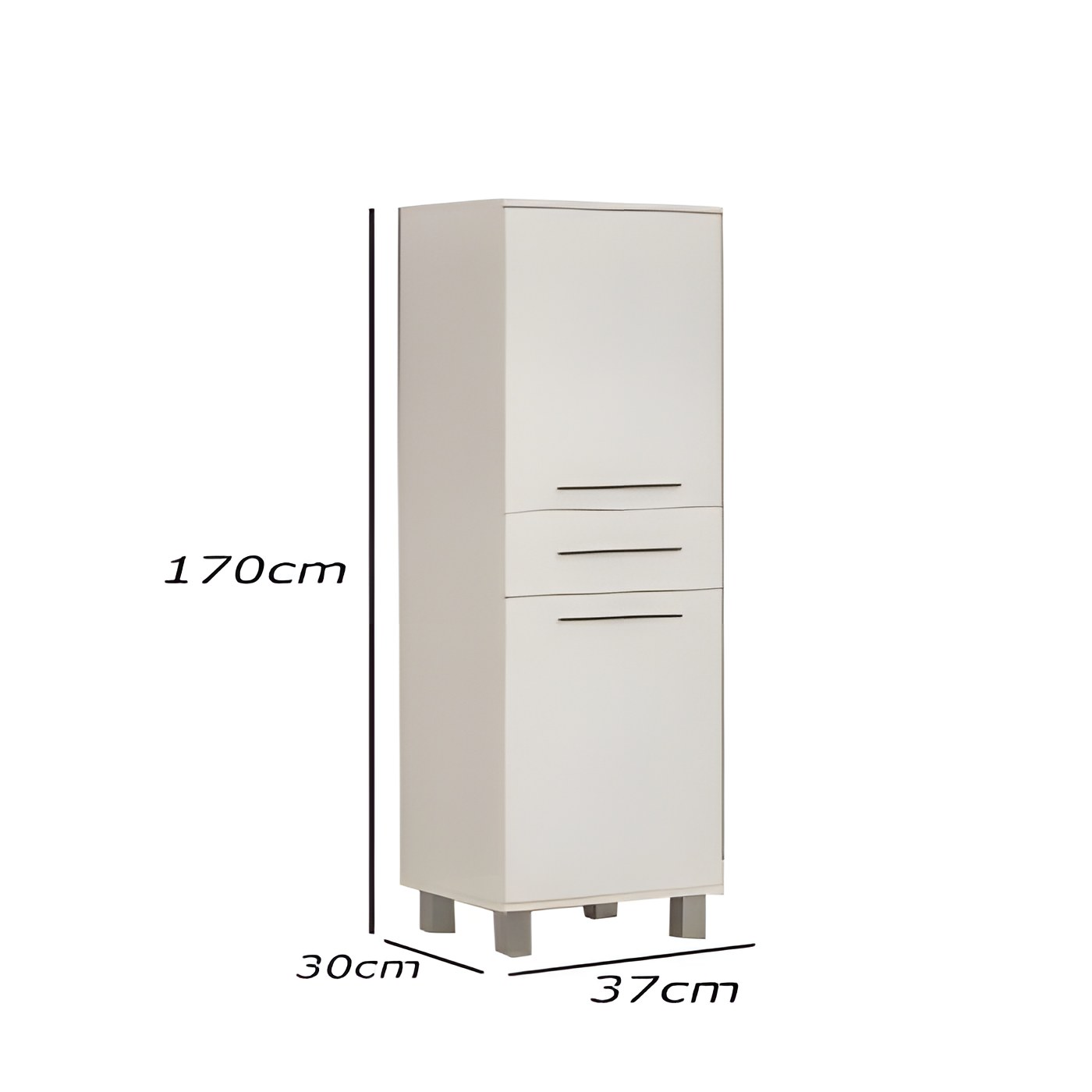 2 door bathroom unit, MDF wood - Image 3