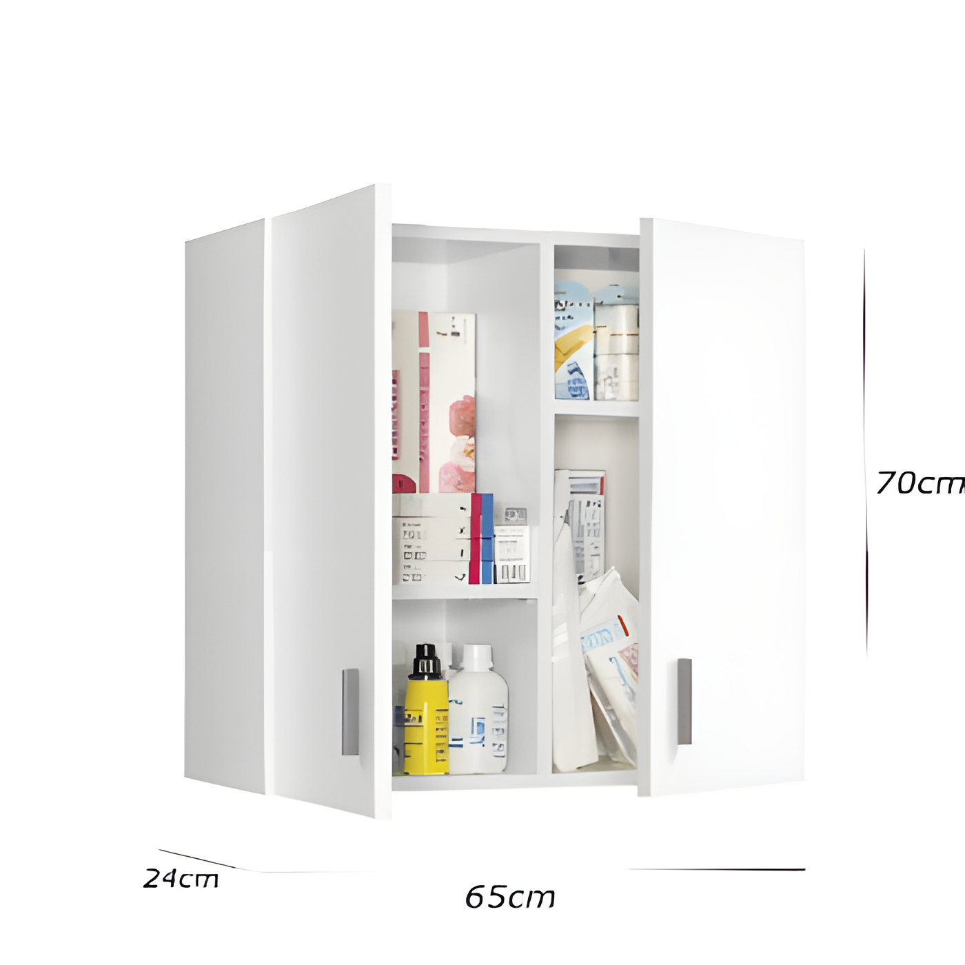 2 door bathroom unit, MDF wood - Image 3
