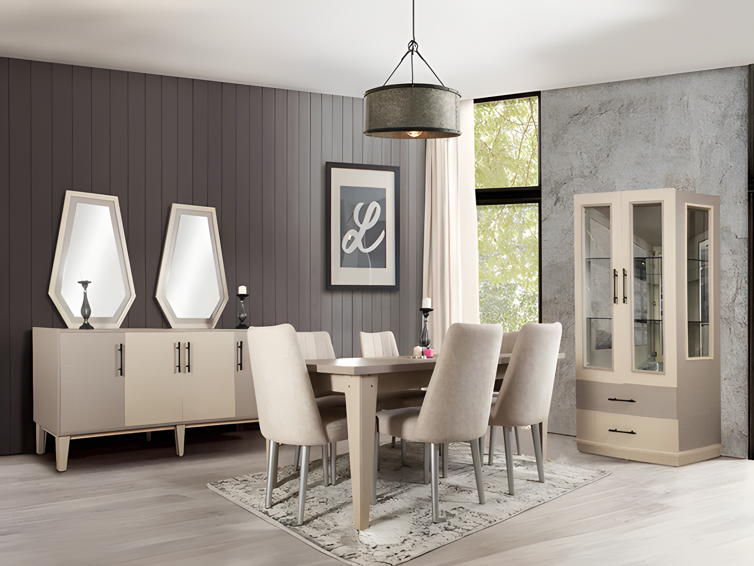 Venus 9-piece dining room set - Image 6