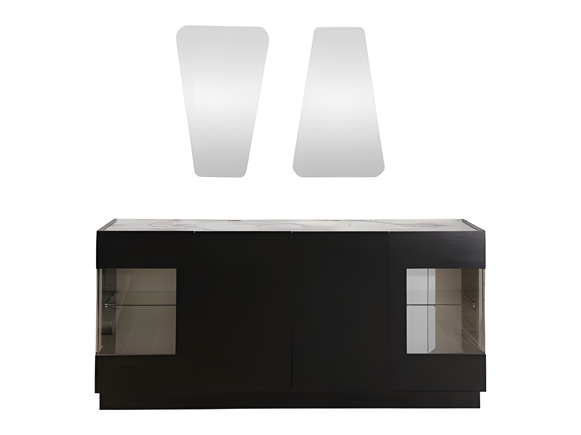 Marble dining room set, 9 pieces - Image 3