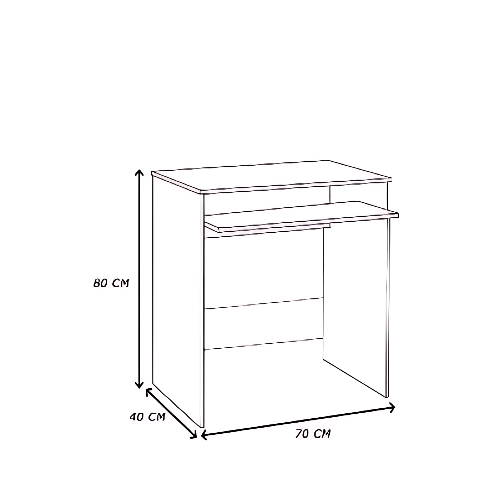 MDF wood desk - Image 4