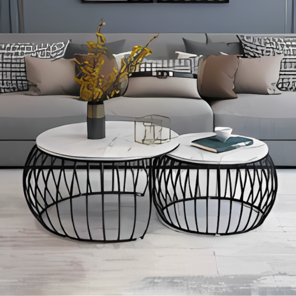 Coffee Table Set - Black & White