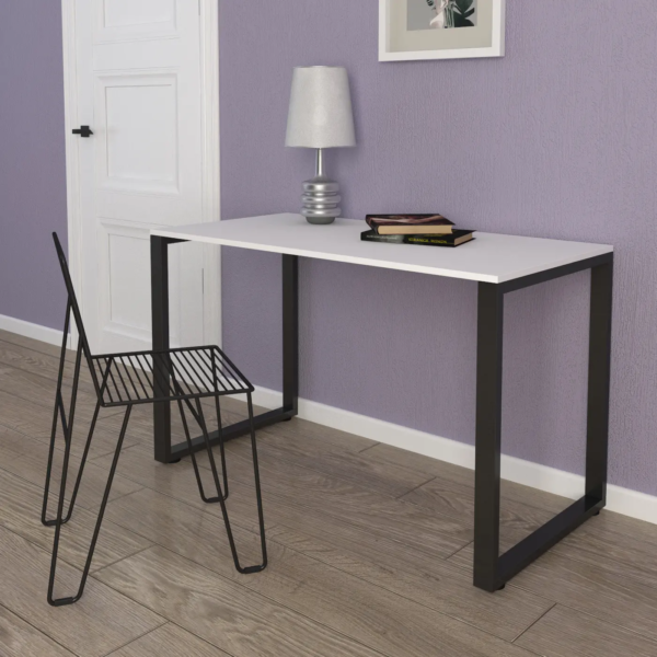 Modern Office Desk - White & Black
