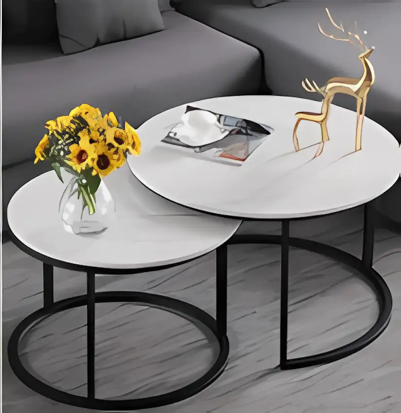 Coffee Table Set -Black & White