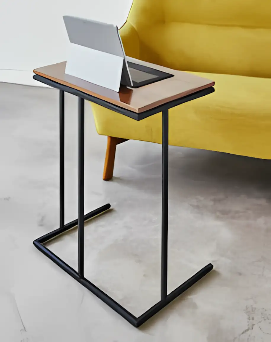 Side Table -Black & Brown