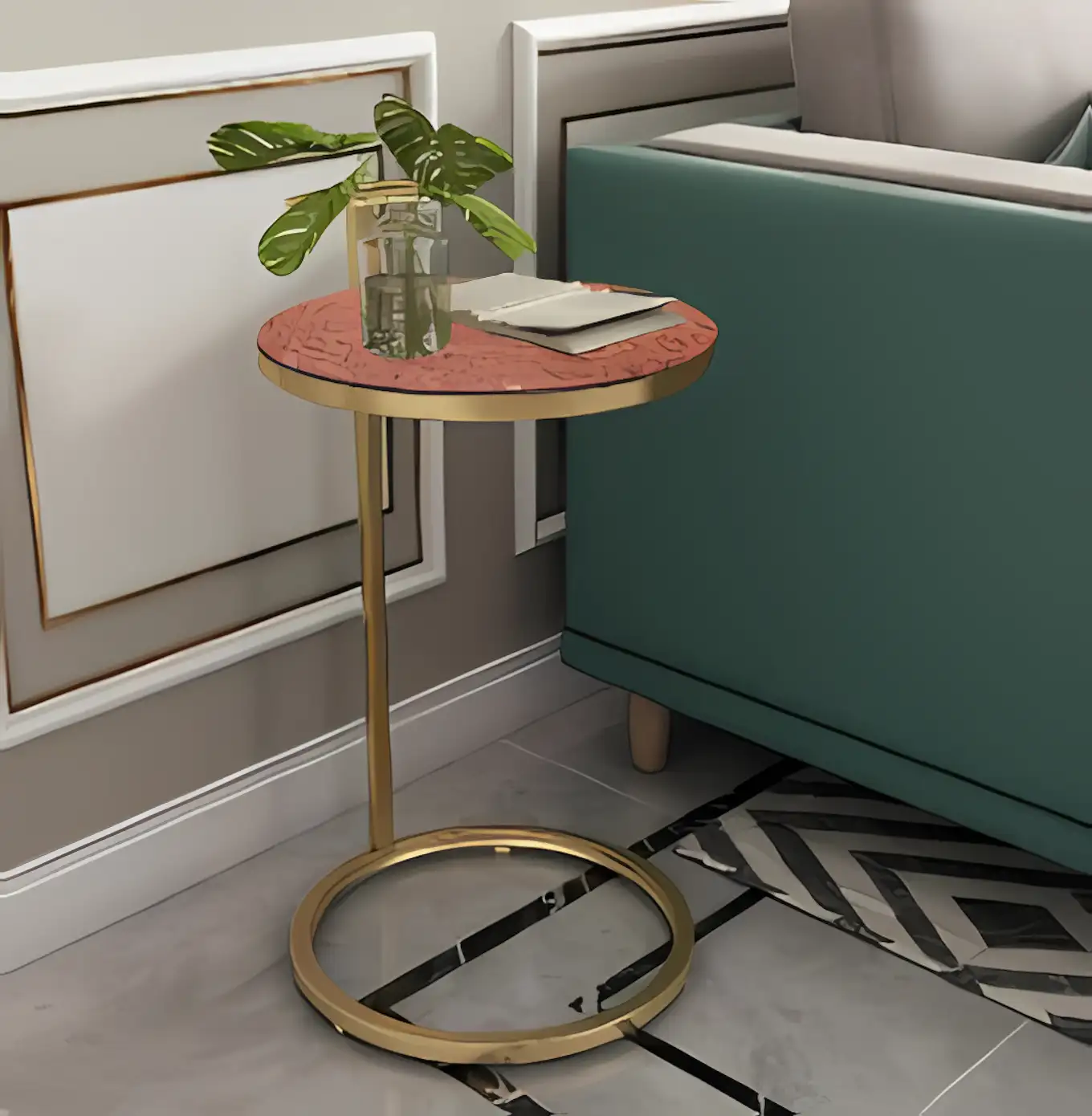 Side Table -Gold
