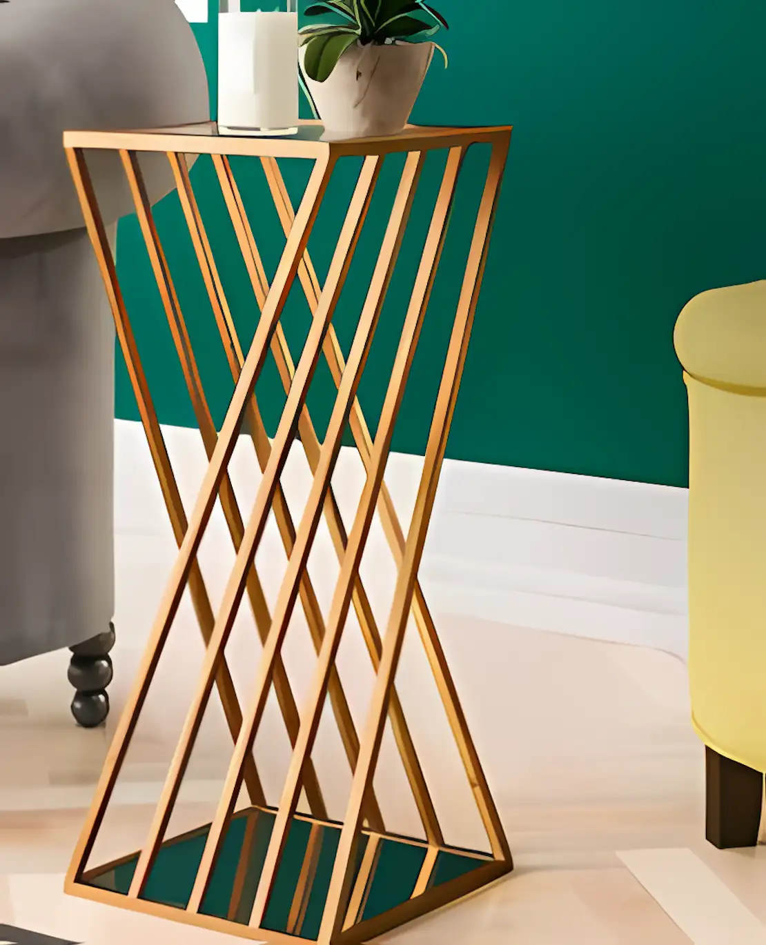Side Table -Gold