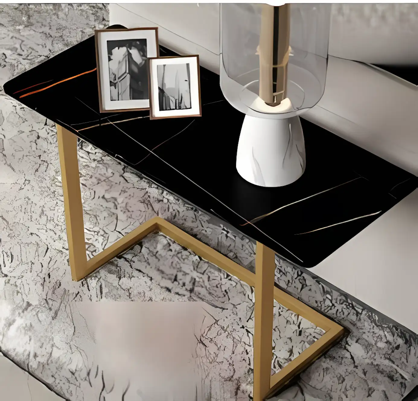 Side Table -Gold