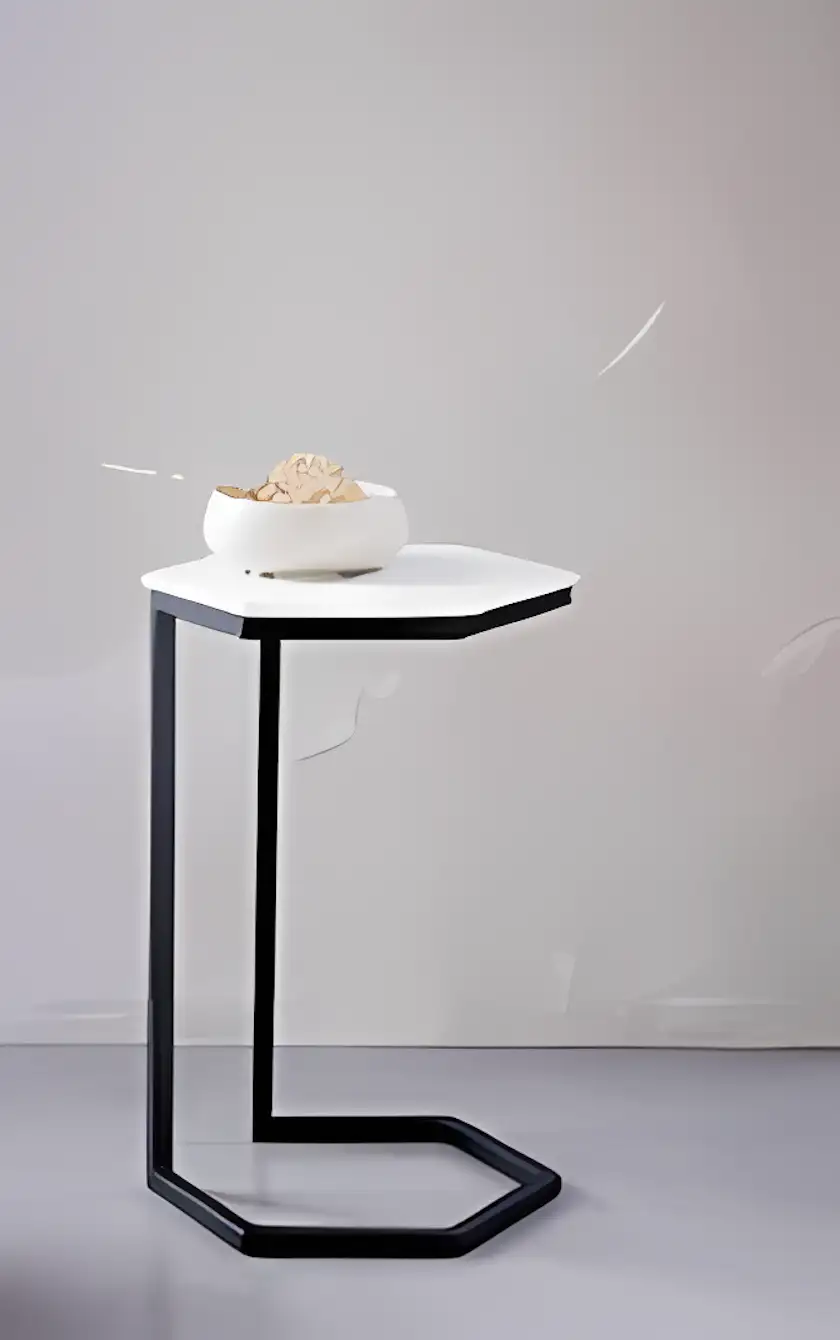 Side Table - Black & White