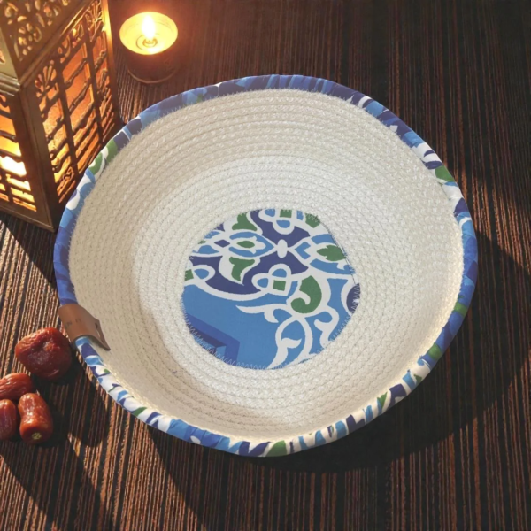 Ruvia Woven Plate VL-WI-780603 - 25 × 6 cm, White
