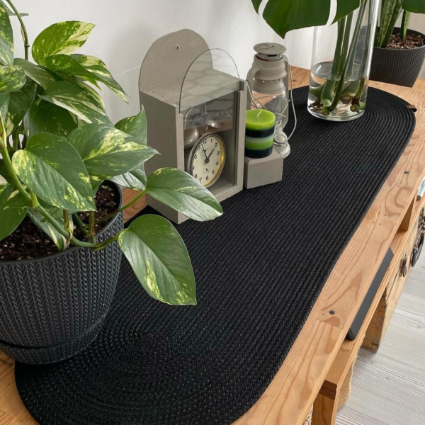 Lira Table Runner VL-WI-780593 - 110 × 30 cm., Black