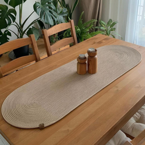 Lira Table Runner VL-WI-780593 - 110 × 35 cm., Beige