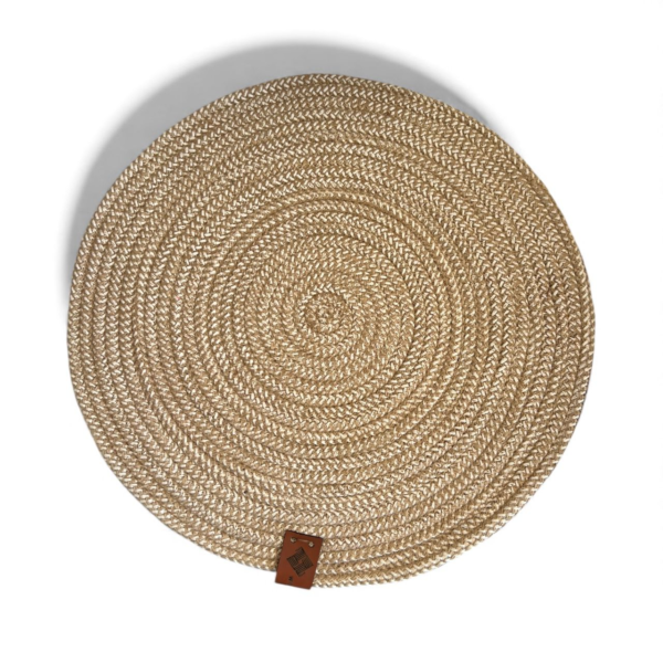Luna Round Placemat - 35 cm., Beige