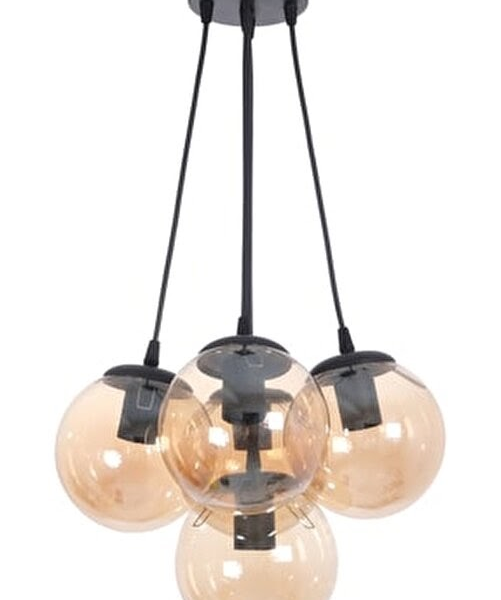 Majestic 5-Light Round Chandelier - Black