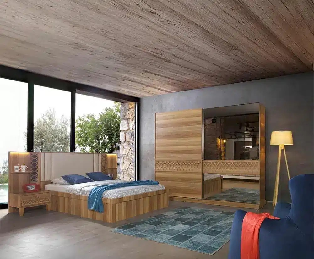 Modern 5-Piece Wooden Master Bedroom Set - VL-RT-87692