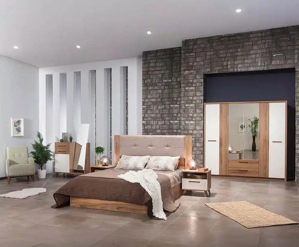 Modern 5-Piece Multicolor Master Bedroom Set - VL-RT-87707