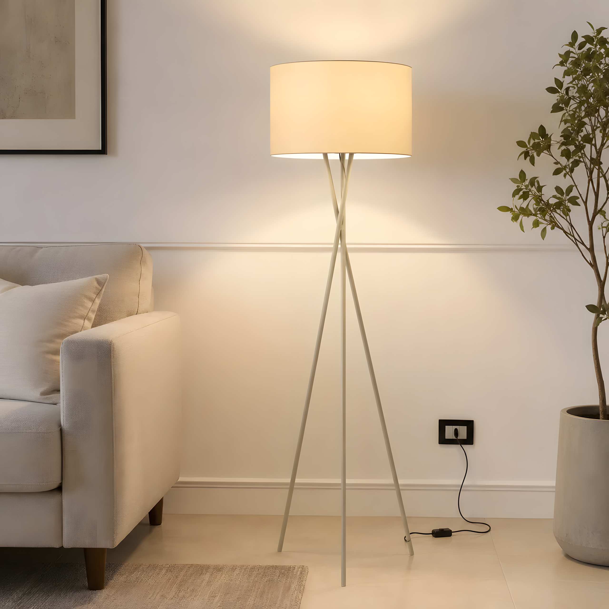 Modern Tripod Floor Lamp - Image 2