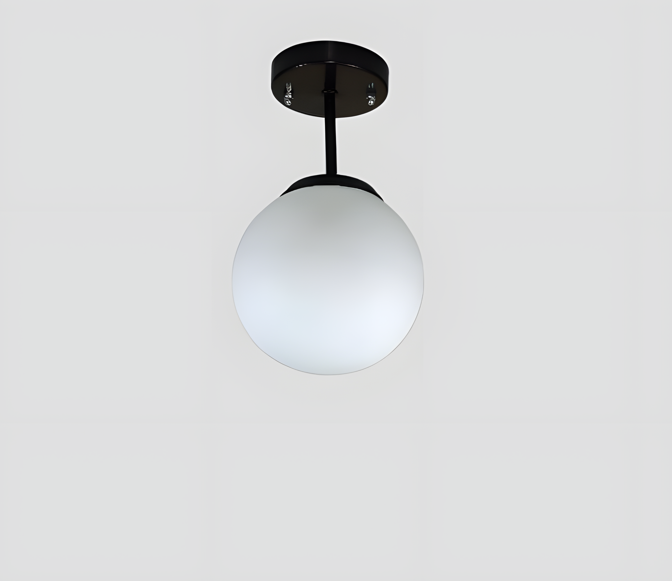 Sleek 1-Light Matte Glass Pendant