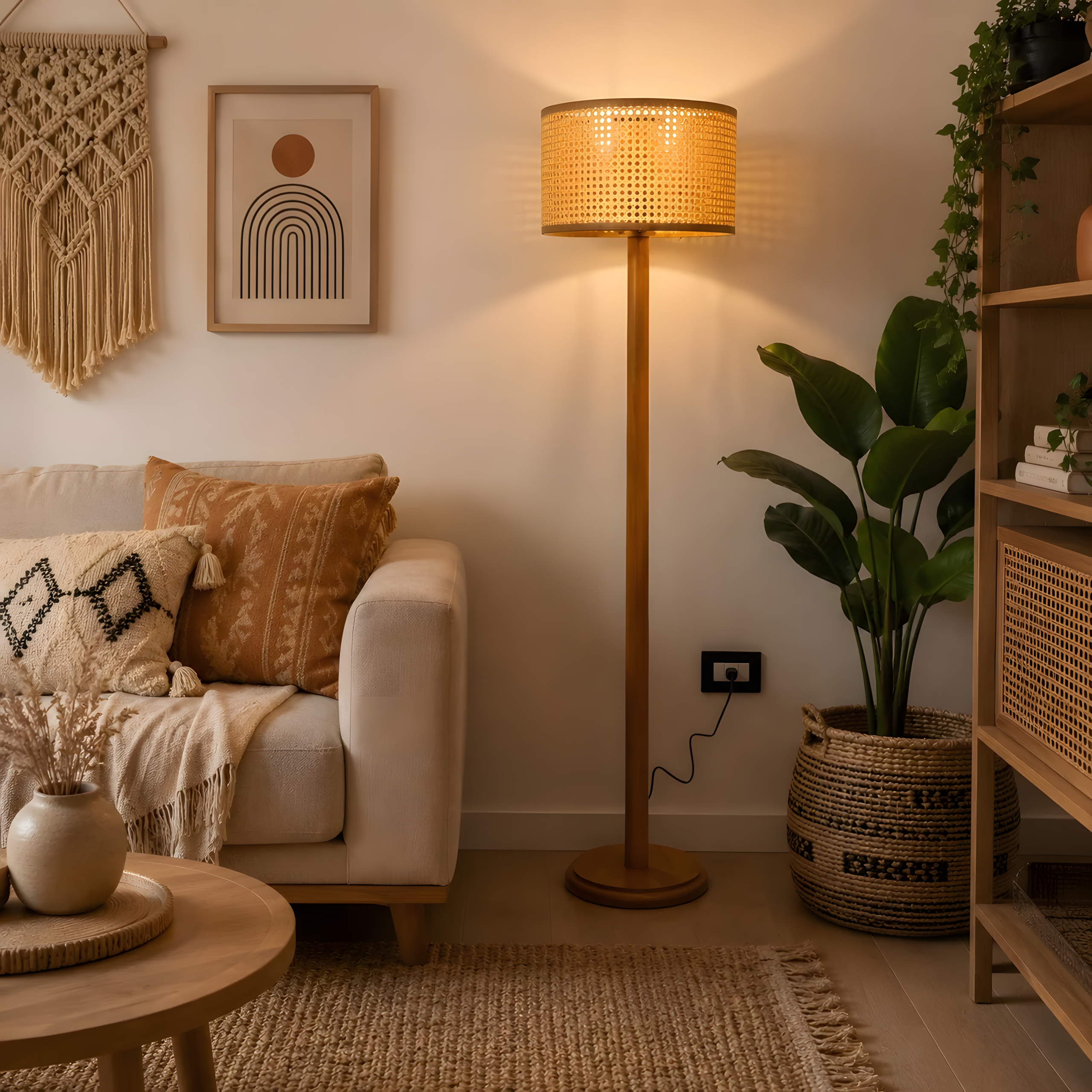 Woven Floor Lamp