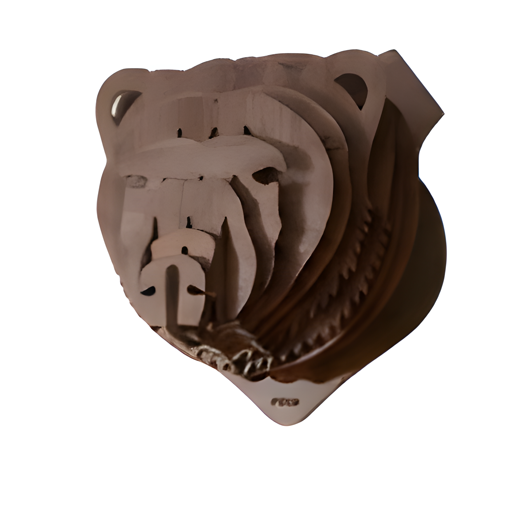 3D Bear Head Wall Art