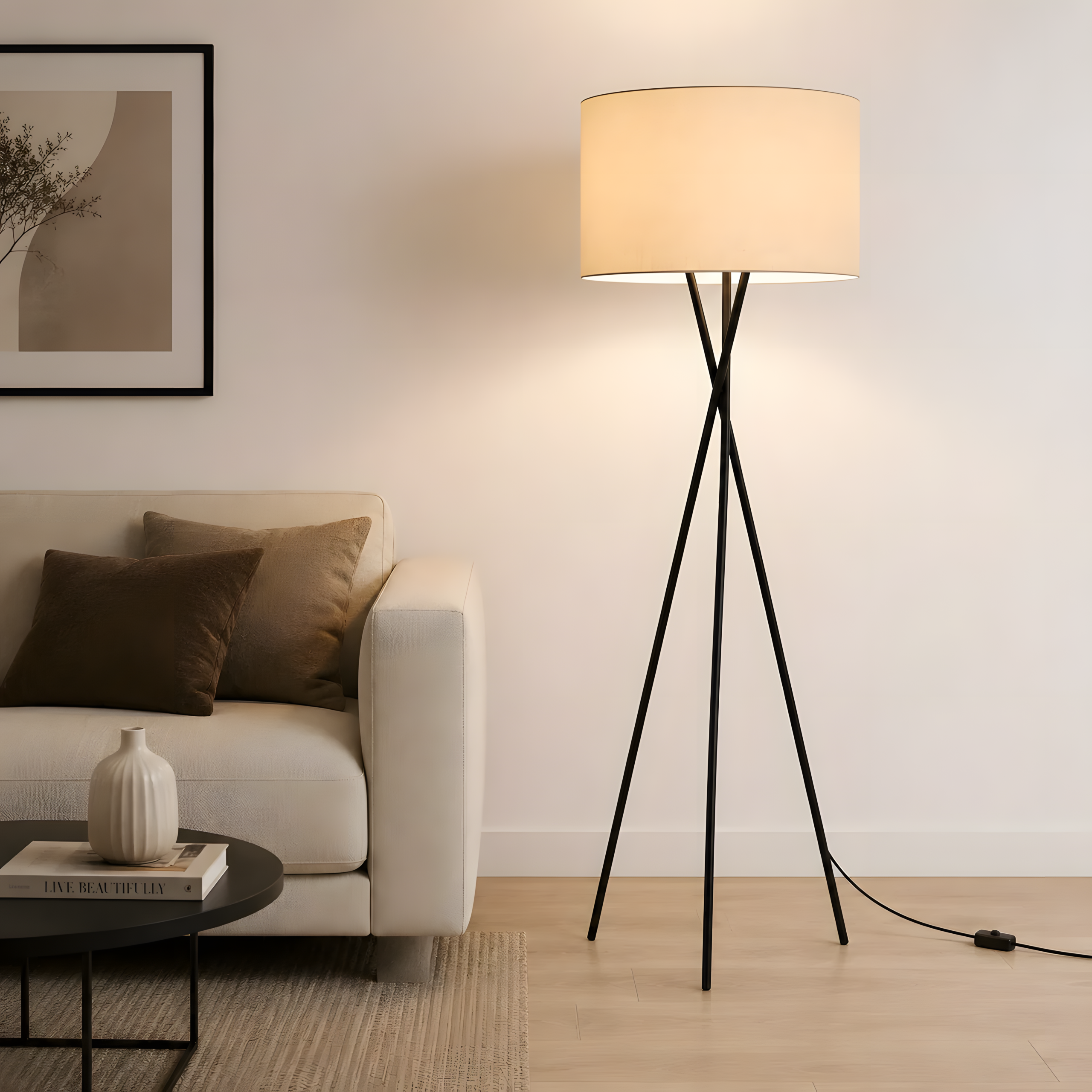 Modern Tripod Floor Lamp