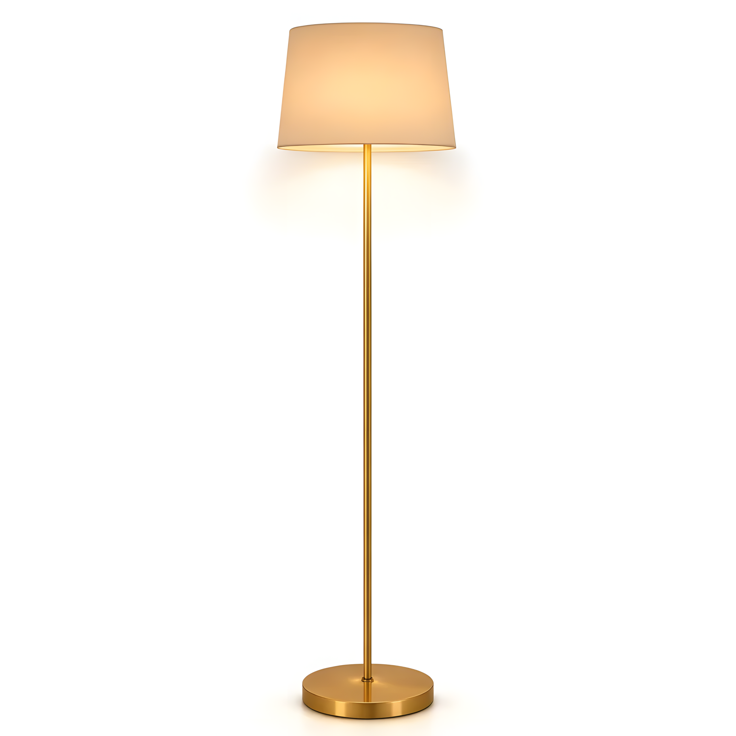 Stylish Floor Lamp - Gold Metal Frame - Image 2
