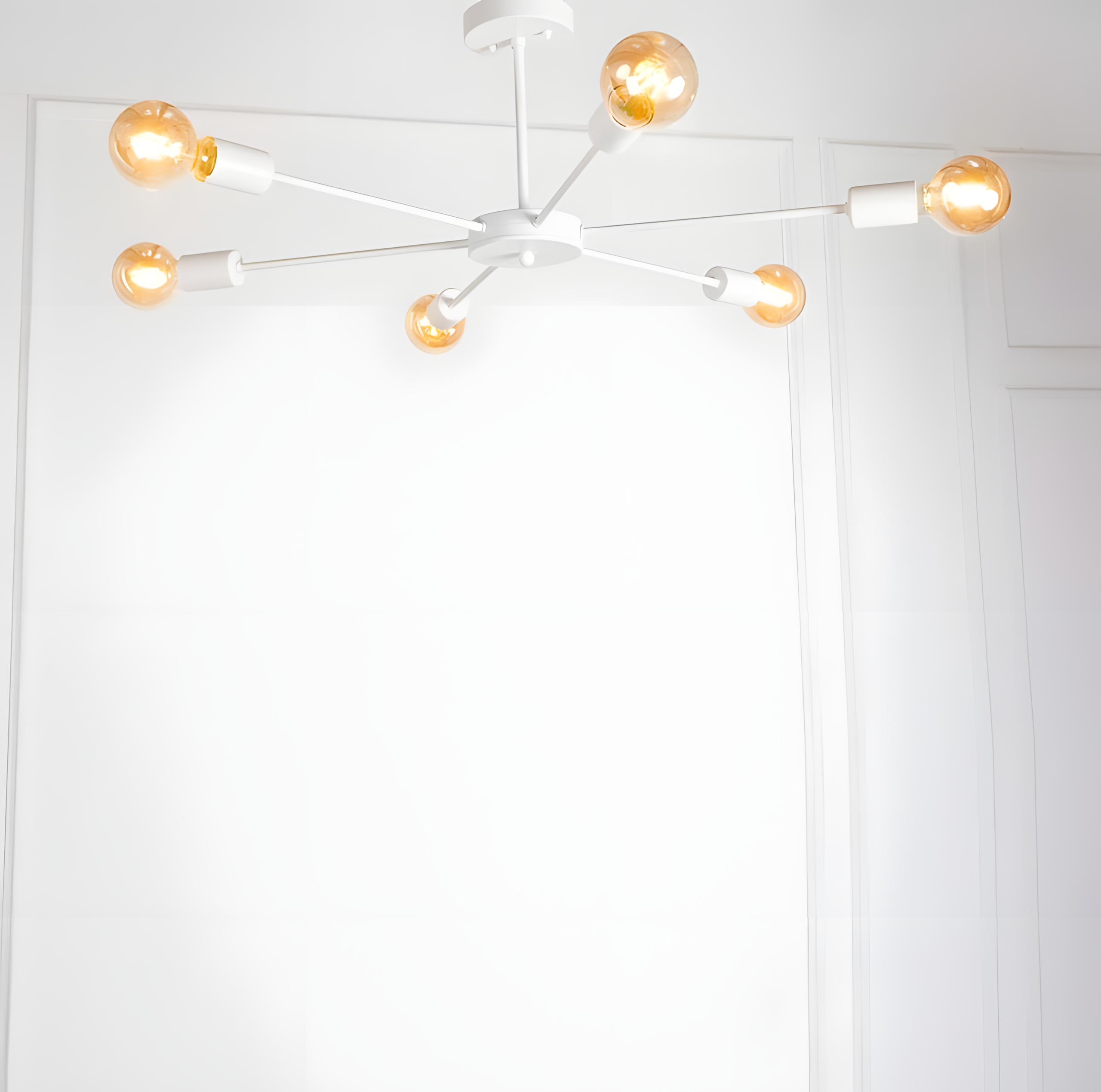 Modern 6-Light Minimalist Chandelier