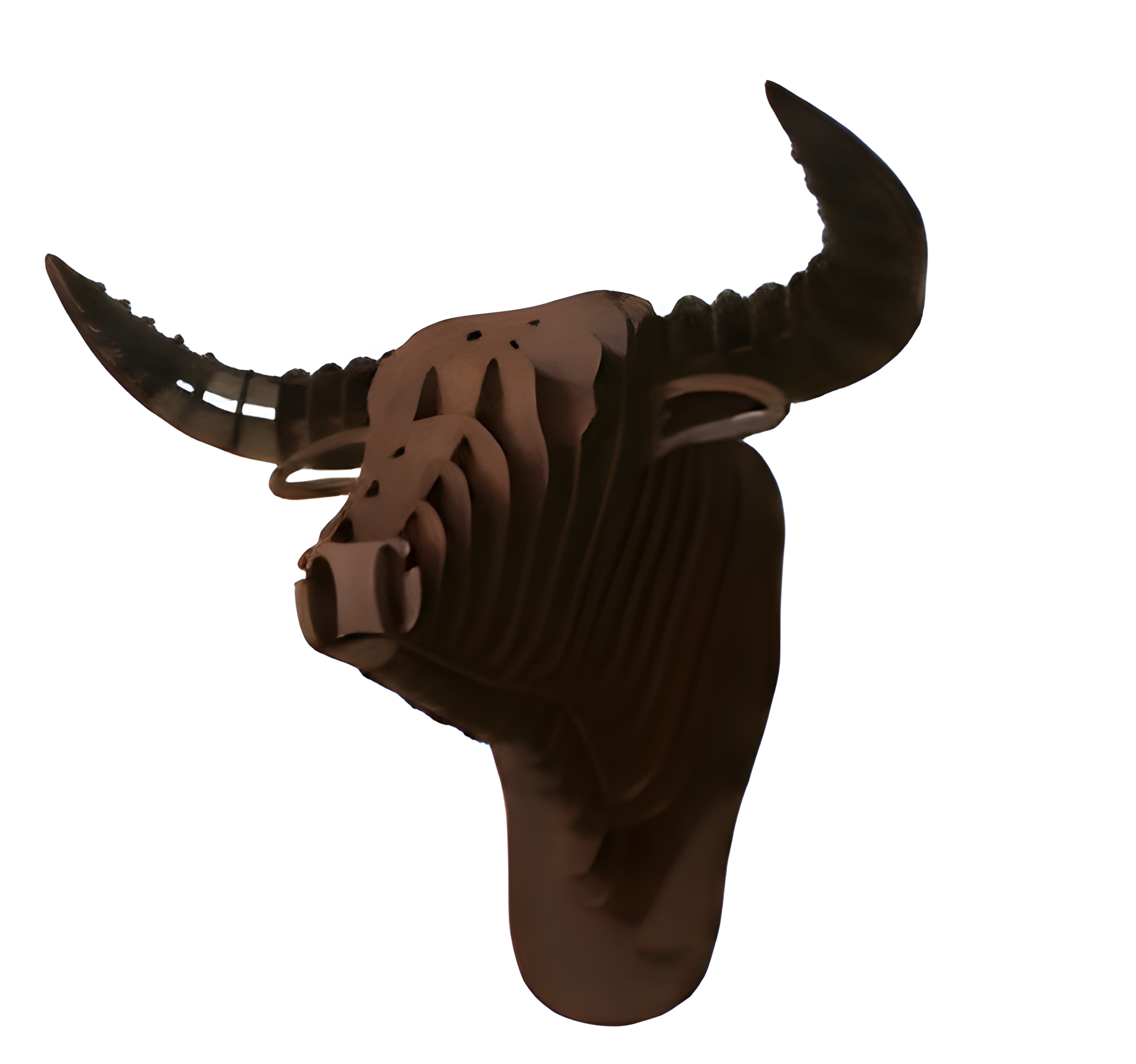 3D Bull Head Wall Art