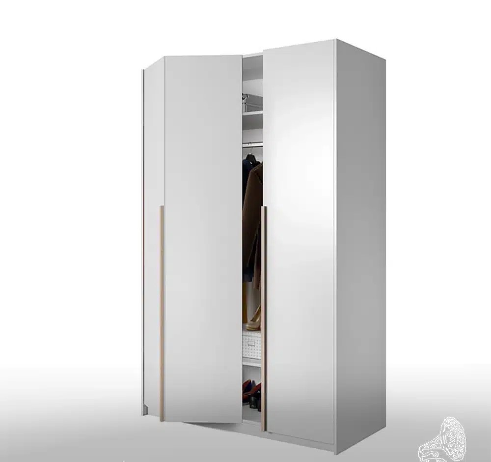 Modern Wardrobe – White × Beige