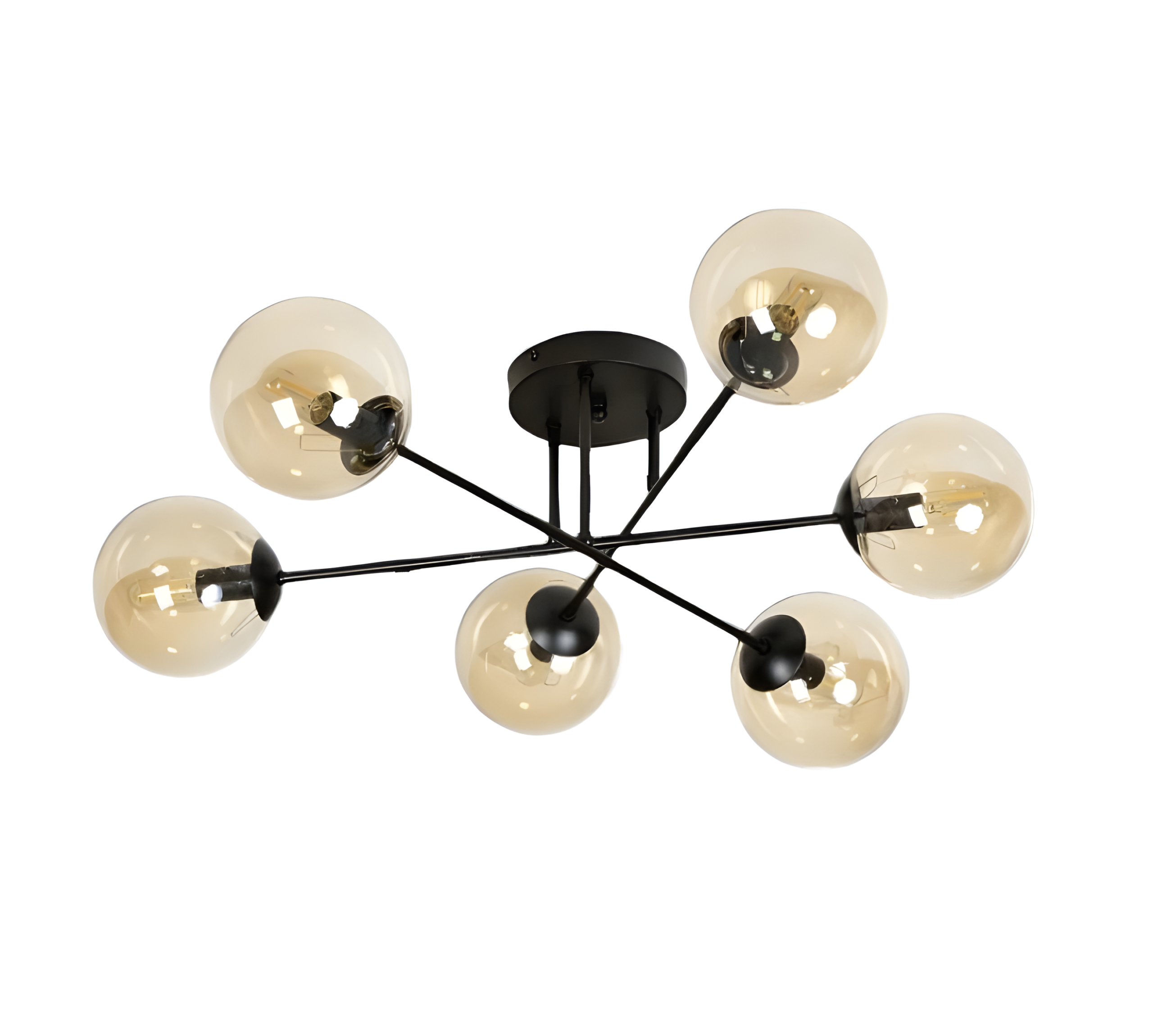 Modern 6-Light Multi-Directional Chandelier