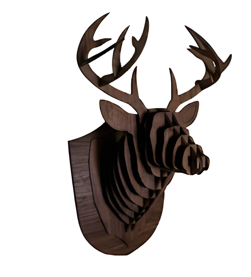 3D Deer Head Wall Art