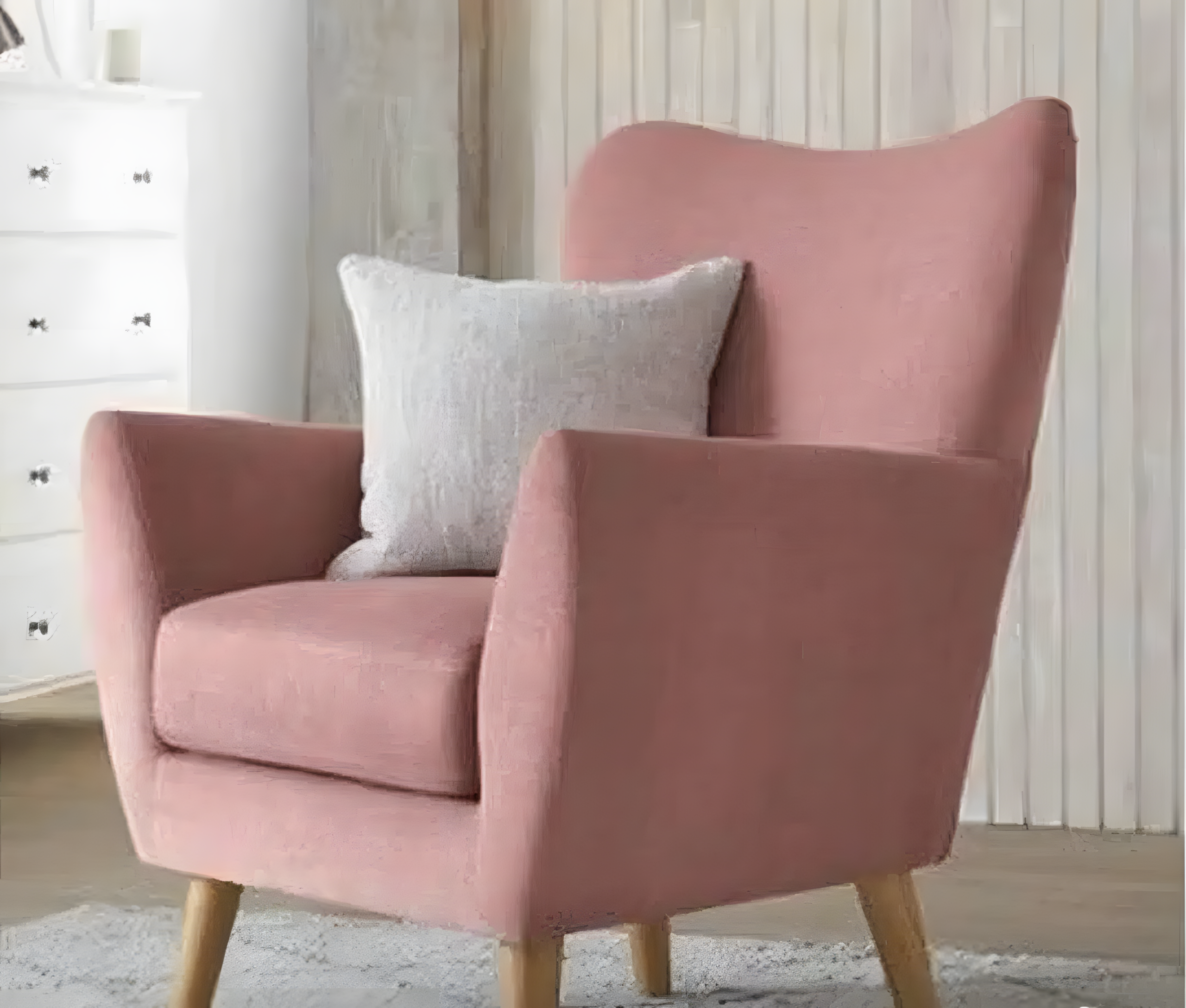 Modern Accent Armchair with Cushion