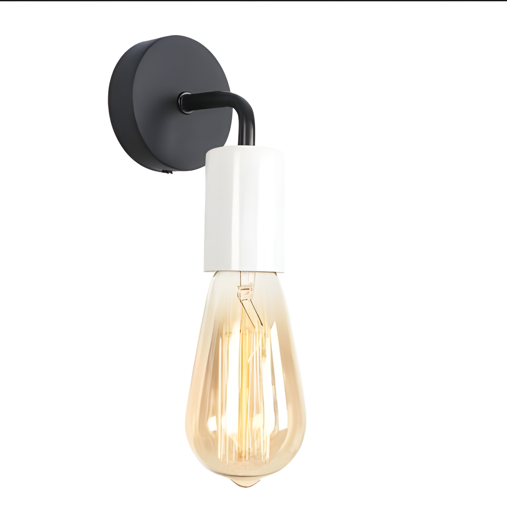 Modern Glass Wall Lamp - Single Arm