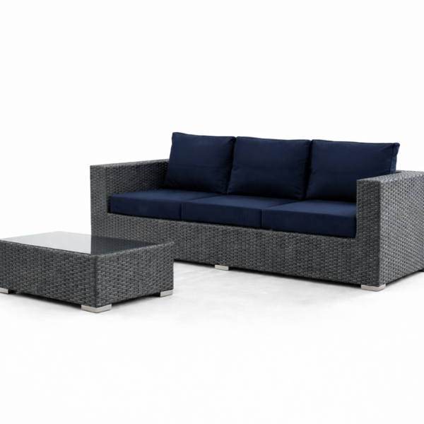 Outdoor Sofa Set – Pieces - Blue