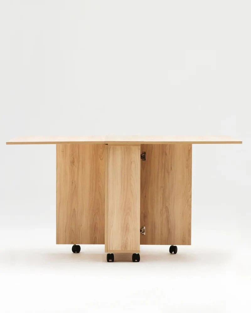 Modern Folding Dining Table – Beige