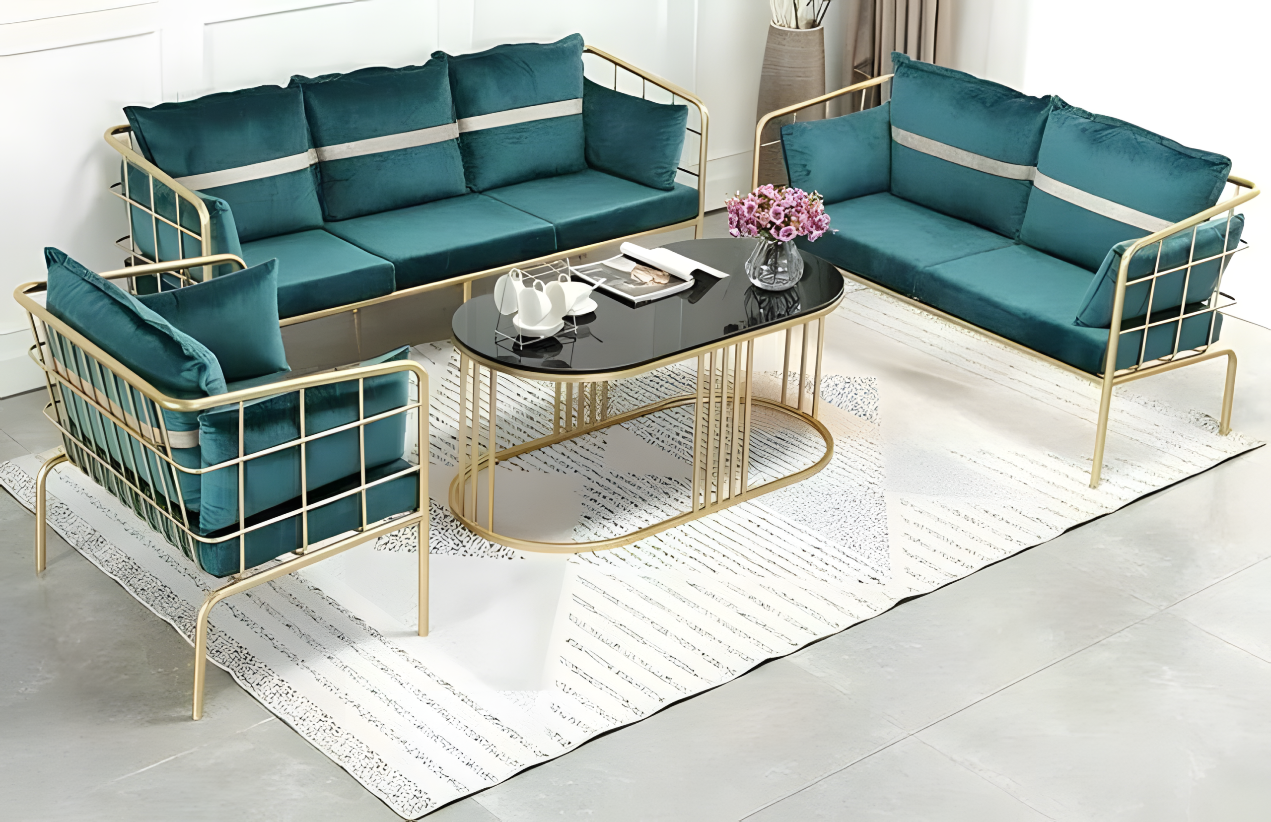 Outdoor Lounge Set - 4 Pieces Premium