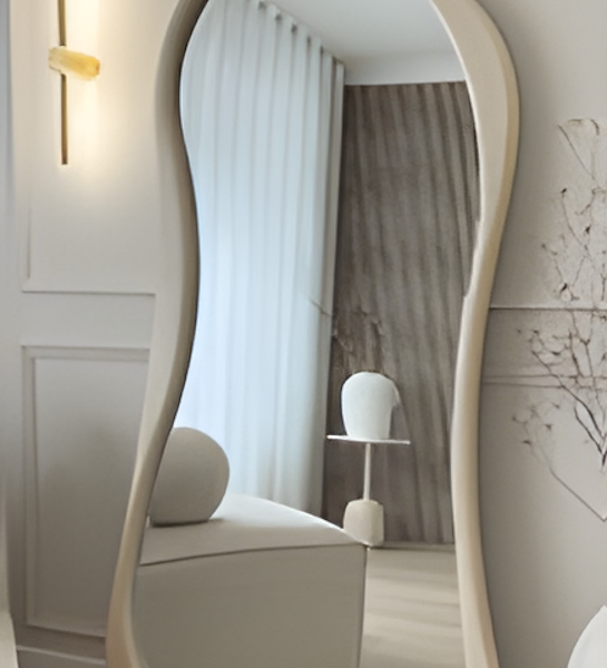 Elegant Mirror - 60 cm × 160 cm, Beige